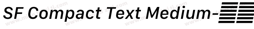 SF Compact Text Medium字体转换